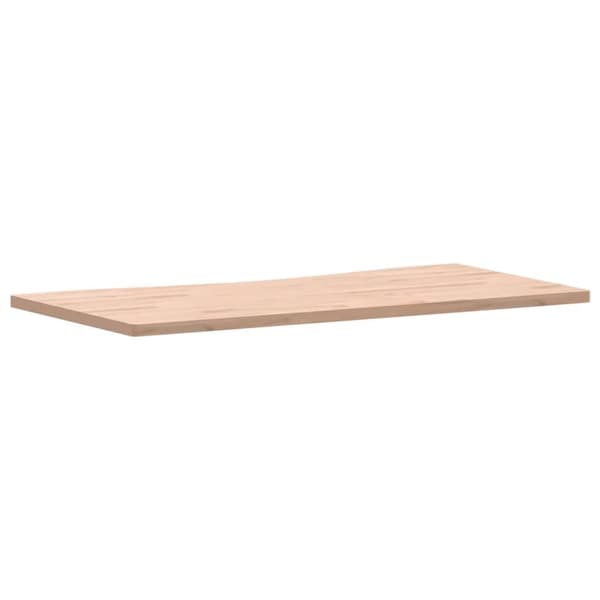 vidaXL Bordsskiva 110x(50-55)x2,5 cm massivt bokträ