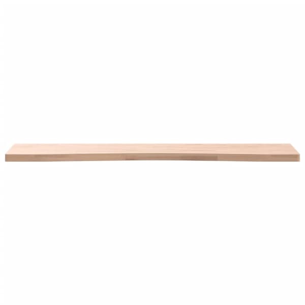 vidaXL Bordsskiva 100x(45-50)x2,5 cm massivt bokträ