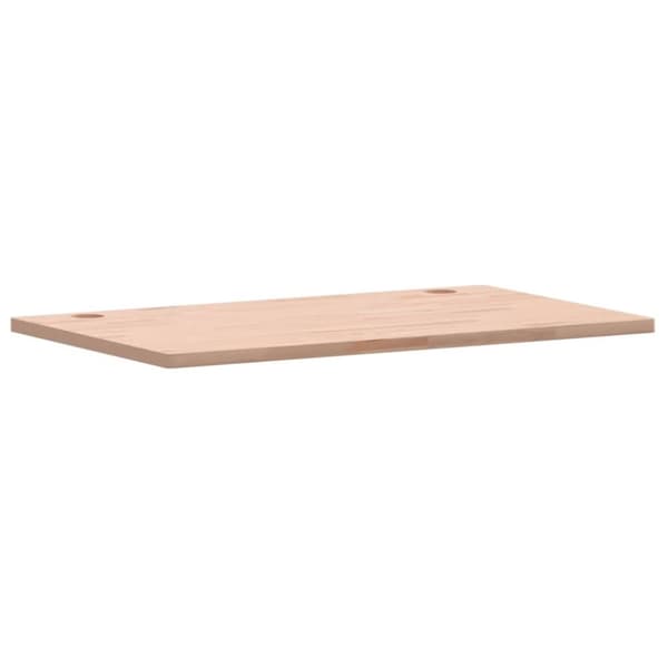 vidaXL Skrivbordsskiva 100x60x2,5 cm massivt bokträ