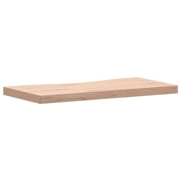 vidaXL Bordsskiva 80x(36-40)x4 cm massivt bokträ