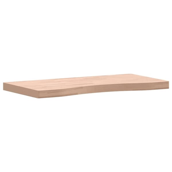 vidaXL Bordsskiva 80x(36-40)x4 cm massivt bokträ