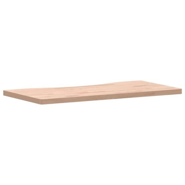 vidaXL Bordsskiva 80x(36-40)x2,5 cm massivt bokträ