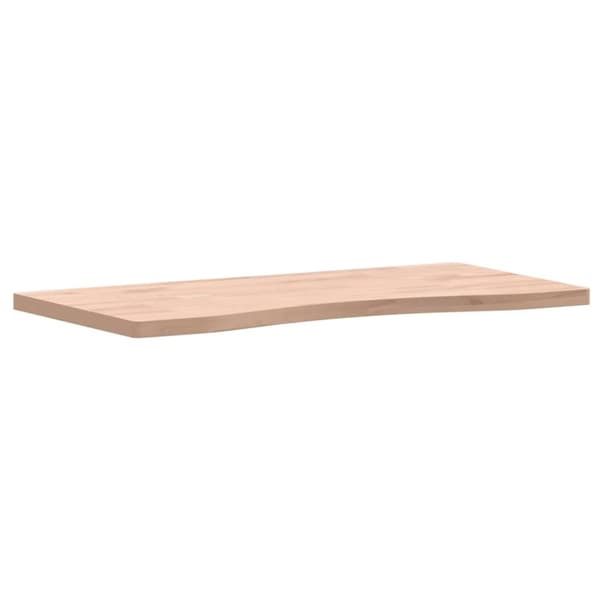 vidaXL Bordsskiva 80x(36-40)x2,5 cm massivt bokträ