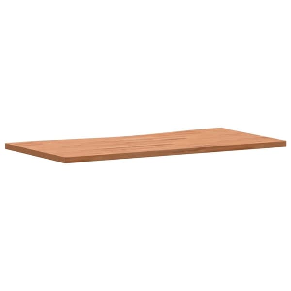 vidaXL Bordsskiva 110x(50-55)x2,5 cm massivt bokträ