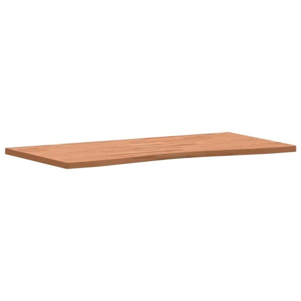 vidaXL Bordsskiva 110x(50-55)x2,5 cm massivt bokträ