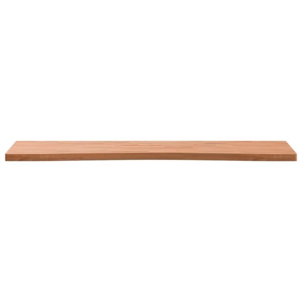 vidaXL skrivebordsplade 100x(55-60)x2,5 cm massivt bøgetræ