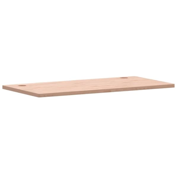 vidaXL skrivebordsplade 110x55x2,5 cm massivt bøgetræ