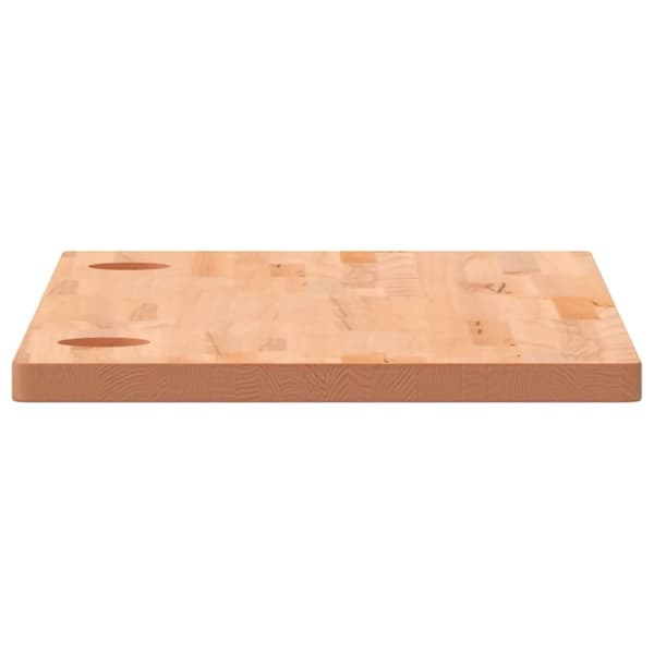 vidaXL skrivebordsplade 110x55x2,5 cm massivt bøgetræ