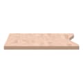Miniatyrbillede 4 af 8: vidaXL skrivebordsplade 110x(50-55)x2,5 cm massivt bøgetræ