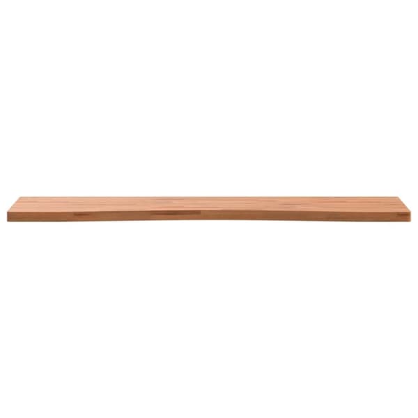 vidaXL skrivebordsplade 100x(45-50)x2,5 cm massivt bøgetræ