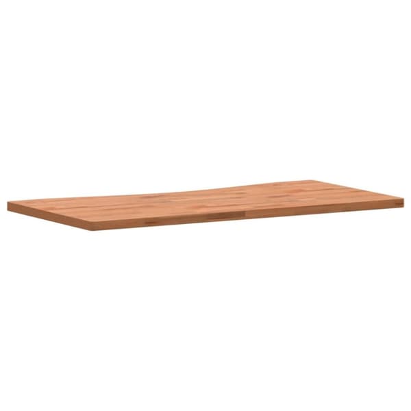 vidaXL skrivebordsplade 100x(45-50)x2,5 cm massivt bøgetræ
