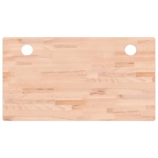 vidaXL skrivebordsplade 110x60x4 cm massivt bøgetræ
