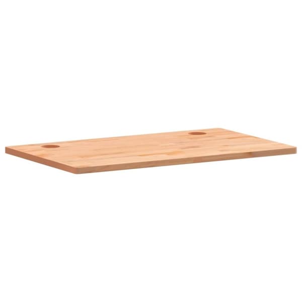 vidaXL skrivebordsplade 110x60x2,5 cm massivt bøgetræ