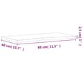 Miniatyrbillede 7 af 8: vidaXL skrivebordsplade 80x(36-40)x2,5 cm massivt bøgetræ