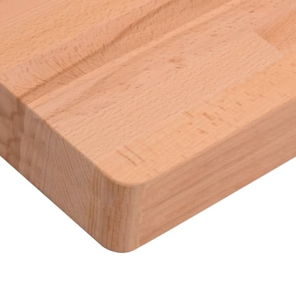 vidaXL skrivebordsplade 80x40x4 cm massivt bøgetræ