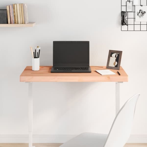 vidaXL skrivebordsplade 80x40x4 cm massivt bøgetræ
