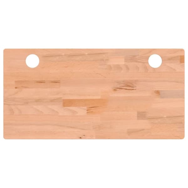 vidaXL skrivebordsplade 80x40x4 cm massivt bøgetræ