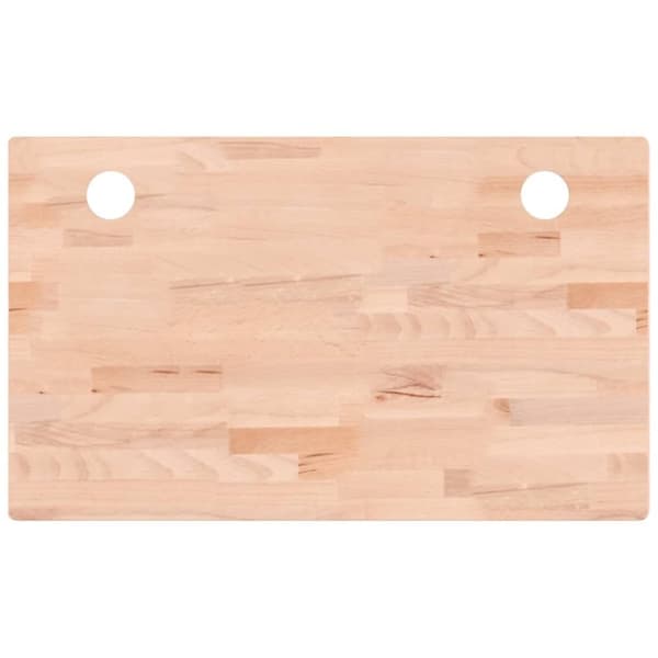 vidaXL skrivebordsplade 110x60x4 cm massivt bøgetræ