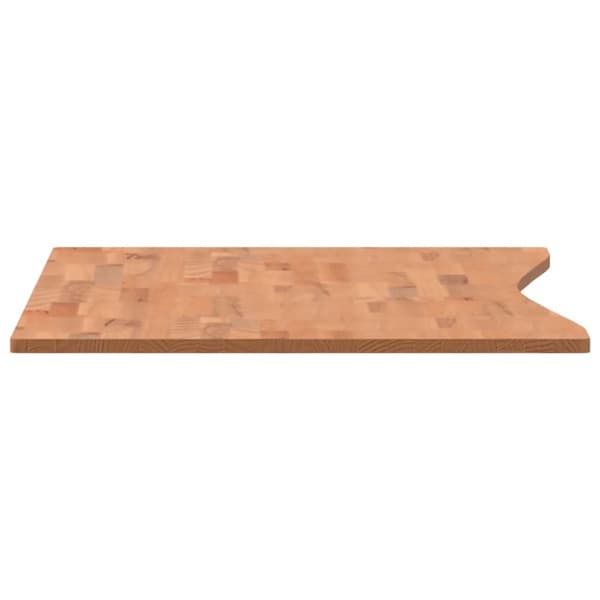 vidaXL skrivebordsplade 110x(55-60)x1,5 cm massivt bøgetræ