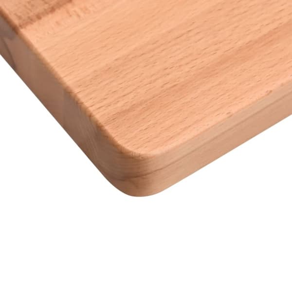 vidaXL skrivebordsplade 110x(55-60)x1,5 cm massivt bøgetræ