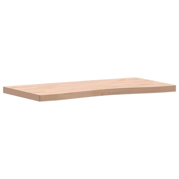 vidaXL skrivebordsplade 100x(45-50)x4 cm massivt bøgetræ