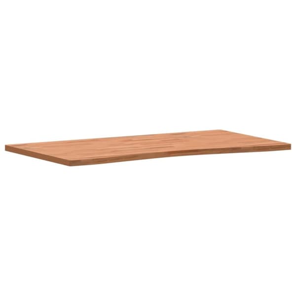 vidaXL skrivebordsplade 110x(55-60)x2,5 cm massivt bøgetræ