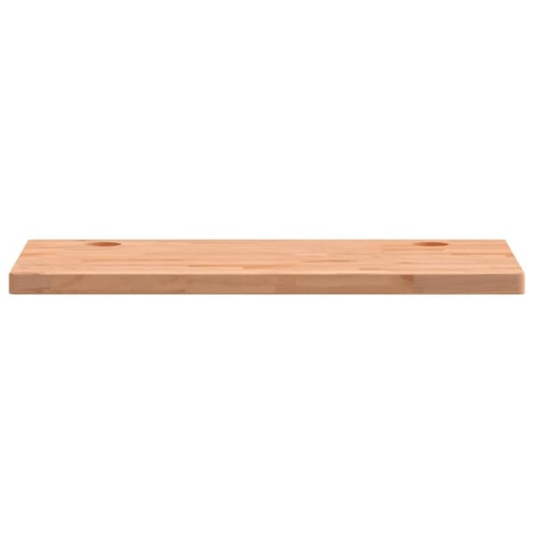 vidaXL skrivebordsplade 110x60x4 cm massivt bøgetræ