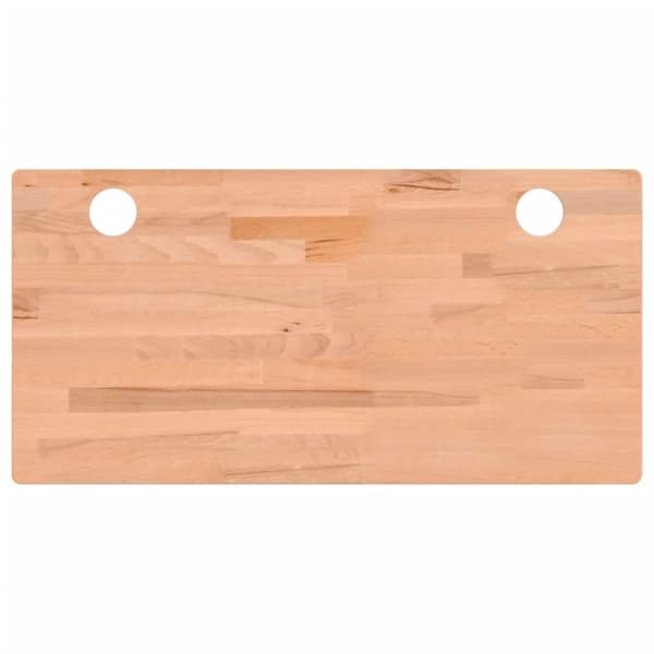vidaXL skrivebordsplade 100x50x2,5 cm massivt bøgetræ