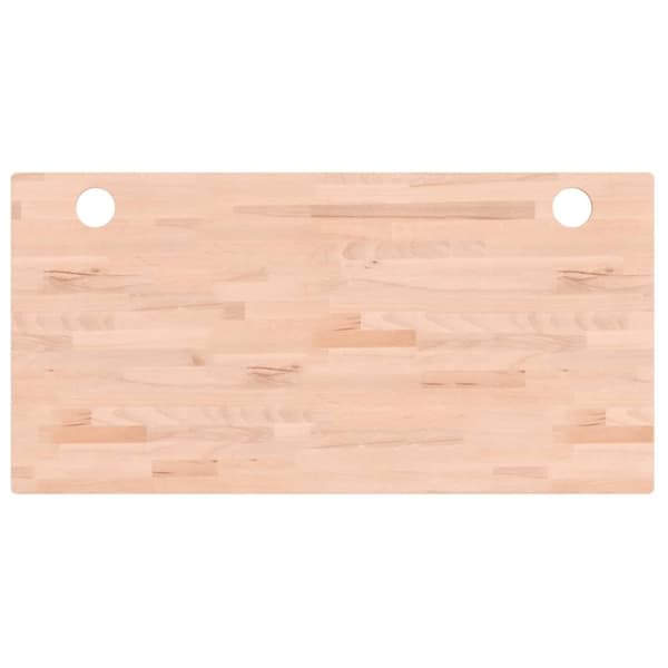 vidaXL skrivebordsplade 100x50x2,5 cm massivt bøgetræ