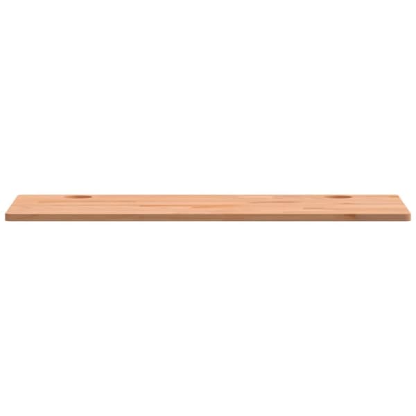 vidaXL skrivebordsplade 110x55x1,5 cm massivt bøgetræ