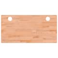 Miniatyrbillede 1 af 7: vidaXL skrivebordsplade 110x55x1,5 cm massivt bøgetræ