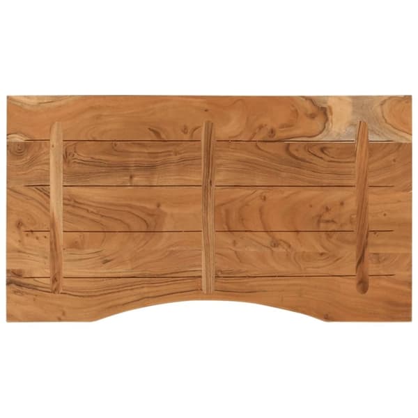 vidaXL Työpöydän pöytälevy 100x50x2,5 cm suorakaide täysi akasiapuu