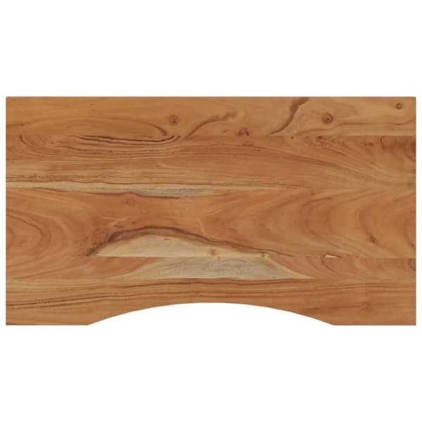 vidaXL Työpöydän pöytälevy 80x50x2,5 cm suorakaide täysi akasiapuu