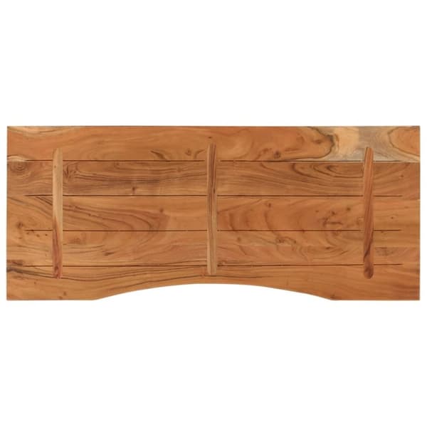 vidaXL Työpöydän pöytälevy 120x50x2,5 cm suorakaide täysi akasiapuu