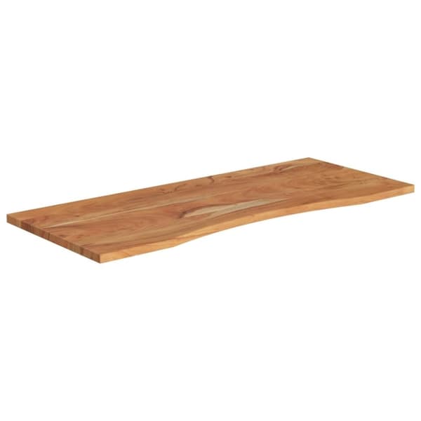 vidaXL Työpöydän pöytälevy 120x50x2,5 cm suorakaide täysi akasiapuu