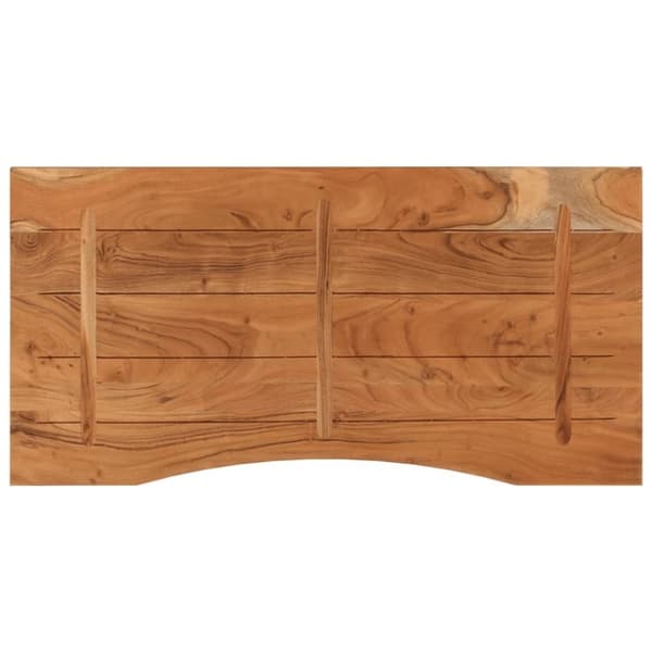 vidaXL Työpöydän pöytälevy 110x60x2,5 cm suorakaide täysi akasiapuu