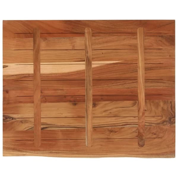 vidaXL Vegghylle 100x80x2,5 cm rektangulær heltre akasie naturlig kant