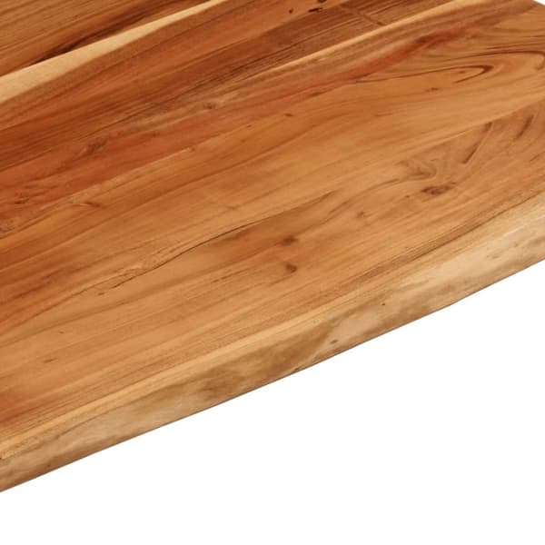 vidaXL skrivebordsplade 100x80x2,5 cm rektangulær massivt akacietræ