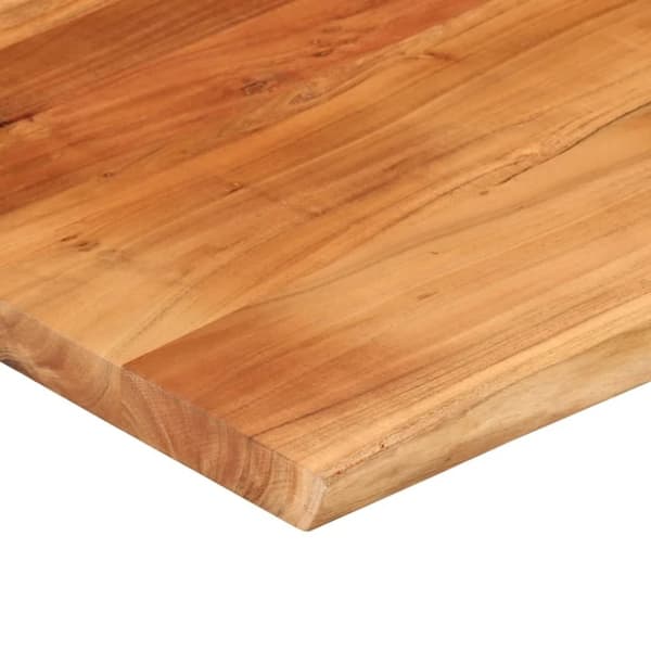 vidaXL skrivebordsplade 100x80x2,5 cm rektangulær massivt akacietræ