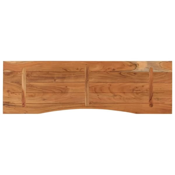 vidaXL skrivebordsplade 140x50x2,5 cm rektangulær massivt akacietræ