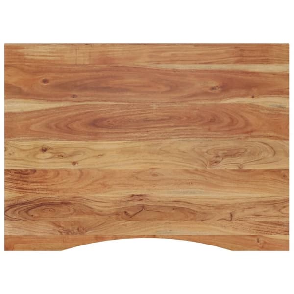 vidaXL skrivebordsplade 100x80x2,5 cm rektangulær massivt akacietræ