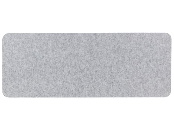 Työpöydän väliseinä vaaleanharmaa 130 x 50 cm polyesteri PET-muovi akustinen kiinnikkeet moderni