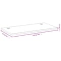 Miniatyrbillede 4 af 4: bordplade til skrivebord 110x55x2,5 cm bambus