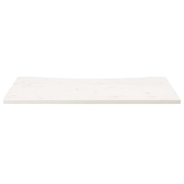 skrivebordsplade 110x55x2,5 cm massivt fyrretræ hvid