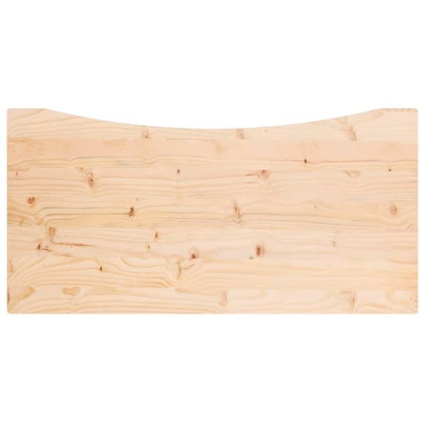 Skrivbordsskiva 100x50x2,5 cm massiv furu