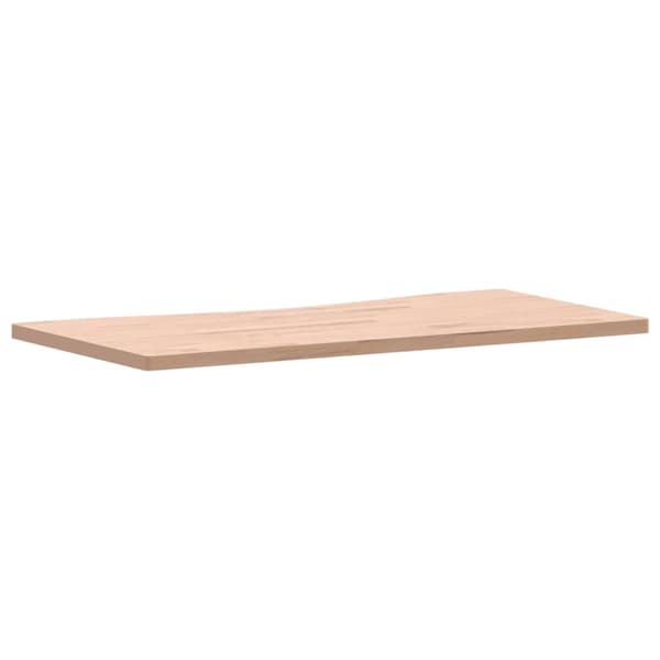 Pöytälevy 100x(45-50)x2,5 cm täysi pyökki