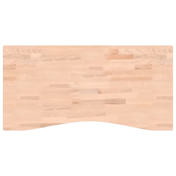 Pöytälevy 100x(45-50)x2,5 cm täysi pyökki