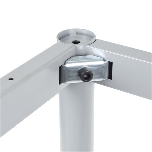 Ram skrivbord eller bordsram med runda ben NY-A057/136/O - 136x66 cm, svart