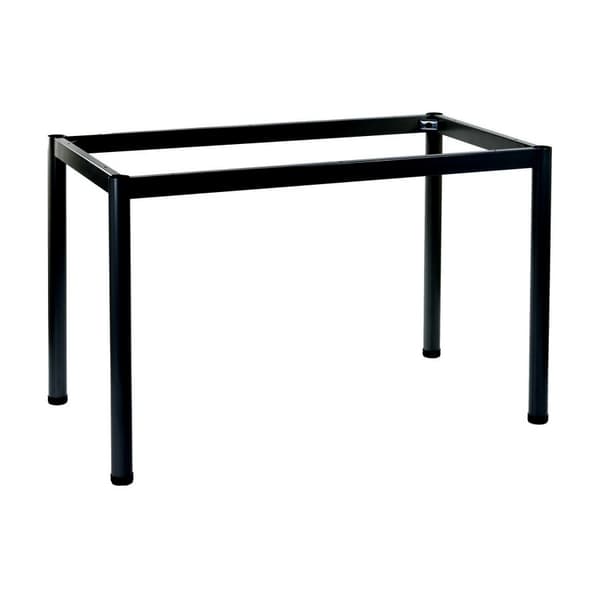 Ram skrivbord eller bordsram med runda ben NY-A057/136/O - 136x66 cm, svart
