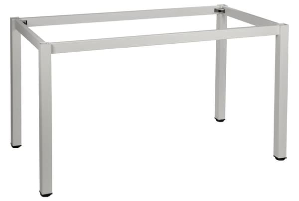 Stel skrivebord eller bordstel med rundt ben NY-A057/136/K - 136x76 cm, hvid